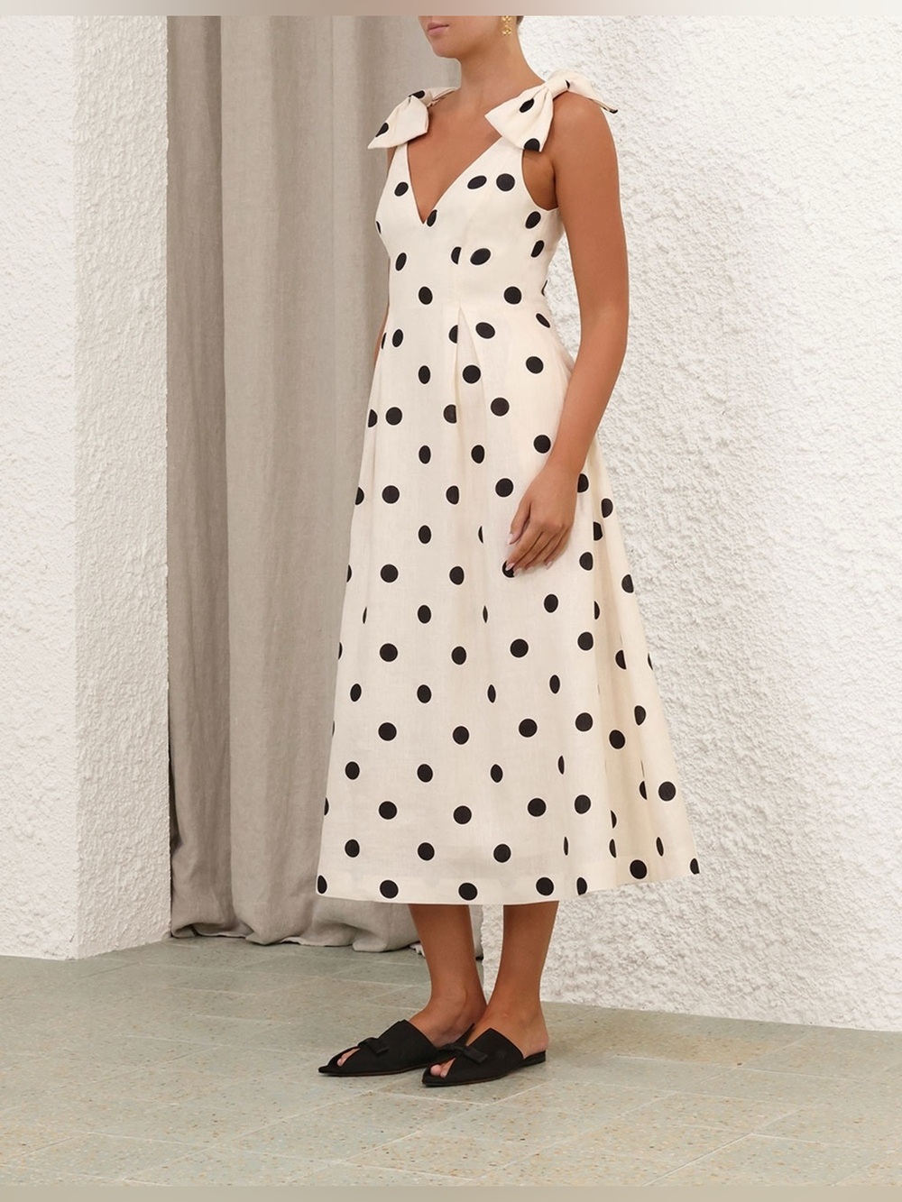 Zimmermann Crush V-Neck Midi Dress US Size 10